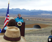 Sally Jewell, DOI. Photo by Dawn Ballou, Pinedale Online.