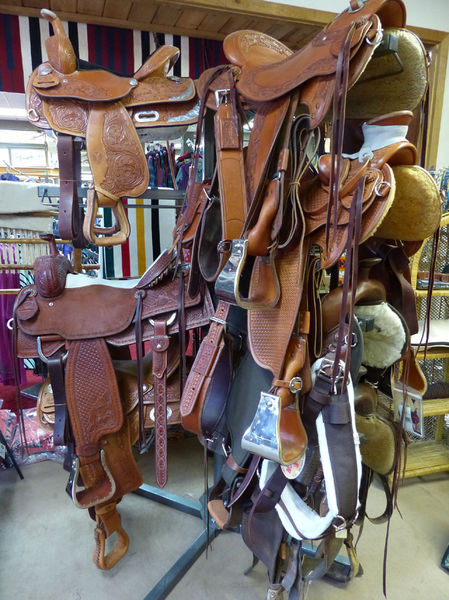 Saddles. Photo by Dawn Ballou, Pinedale Online.