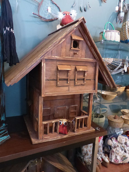 Wooden Doll House. Photo by Dawn Ballou, Pinedale Online.