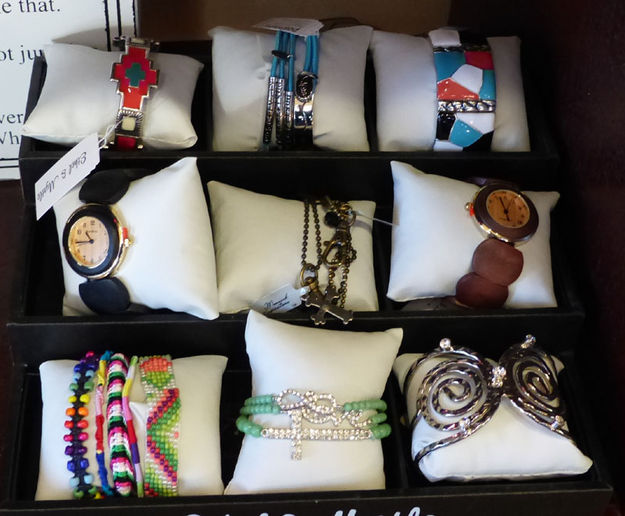 Bracelets and watches. Photo by Dawn Ballou, Pinedale Online.