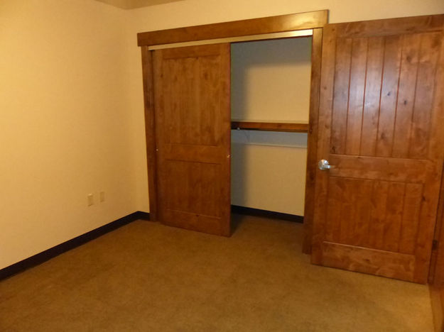 Bedroom closet. Photo by Dawn Ballou, Pinedale Online.