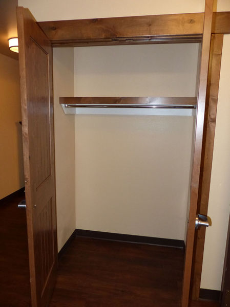 Entry coat closet. Photo by Dawn Ballou, Pinedale Online.