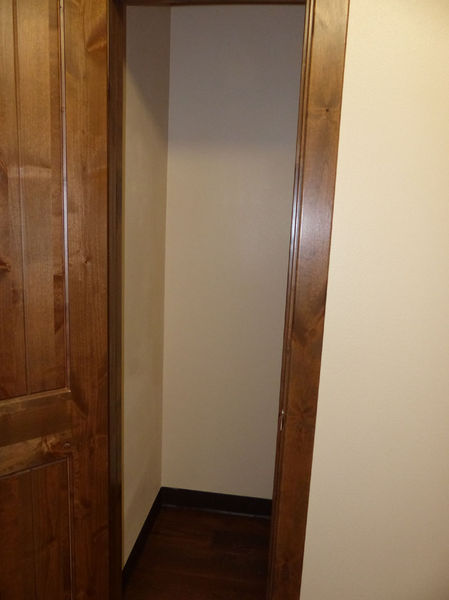 Studio coat closet. Photo by Dawn Ballou, Pinedale Online.