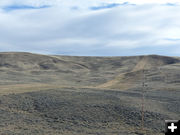 Pipeline corridor. Photo by Dawn Ballou, Pinedale Online.