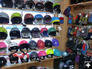 Helmets and caps. Photo by Dawn Ballou, Pinedale Online.