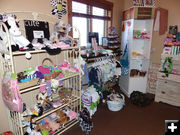 Clothing and gifts for tykes. Photo by Dawn Ballou, Pinedale Online.