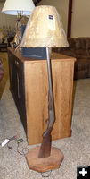 Gun pole lamp. Photo by Dawn Ballou, Pinedale Online.