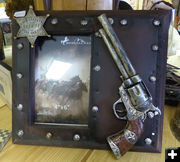 Sheriff frame. Photo by Dawn Ballou, Pinedale Online.