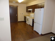 Studio kitchen. Photo by Dawn Ballou, Pinedale Online.