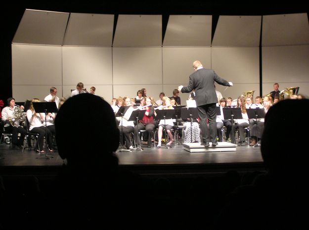 Pinedale High School Band. Photo by Bob Rule, KPIN 101.1 FM Radio.