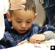 Crafts for kids at the Library. Photo by Dawn Ballou, Pinedale Online.