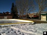 Downtown ice skating rink. Photo by Dawn Ballou, Pinedale Online.