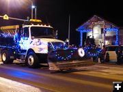 Leading the parade. Photo by Dawn Ballou, Pinedale Online.