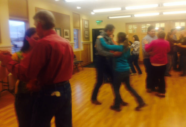 Dance lessons. Photo by Tawnya Miller, Big Piney Branch  Sublette County Library.