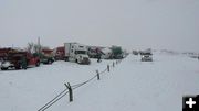 I-80 crash. Photo by Wyoming Highway Patrol.