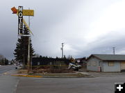 Front building all down. Photo by Dawn Ballou, Pinedale Online.