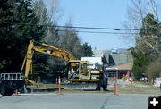 Digging up the streets. Photo by Pinedale Online.