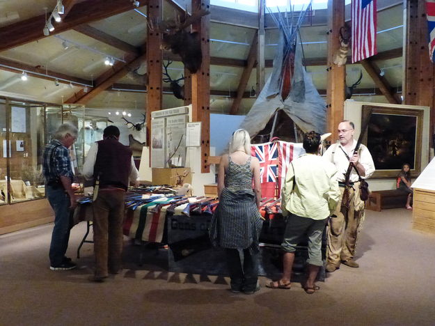 Black powder firearms display. Photo by Pinedale Online.