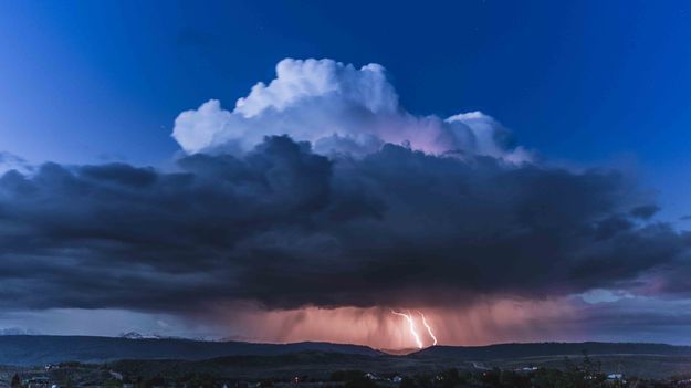 Lightning over the Winds. Photo by Dave Bell.