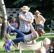 Fancy dancing. Photo by Dawn Ballou, Pinedale Online.