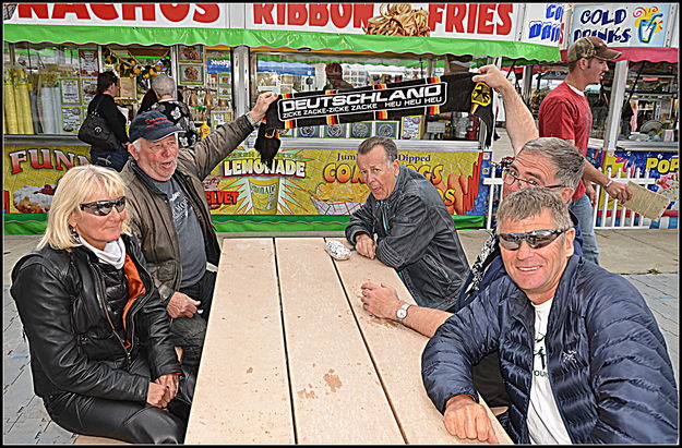 A Harley Rendezvous. Photo by Terry Allen.