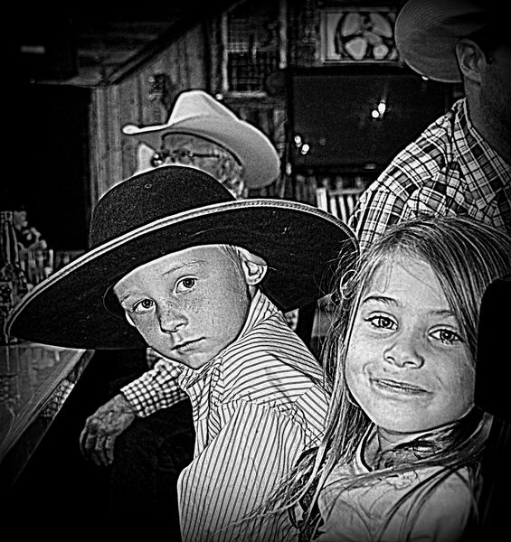 Kids and Cowboys. Photo by Terry Allen.