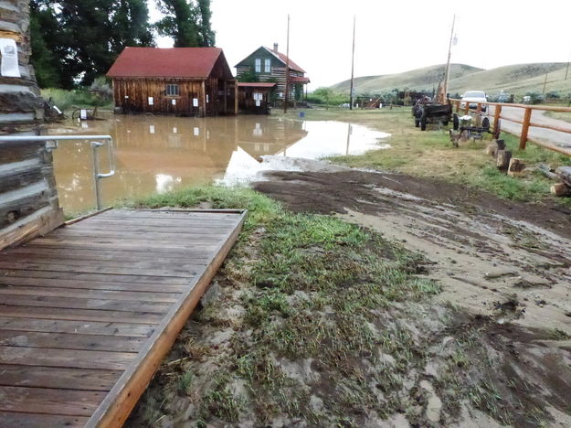 View from Bunkhouse. Photo by Dawn Ballou, Pinedale Online.