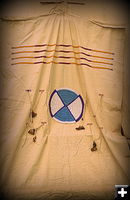 Teepee door. Photo by Terry Allen.