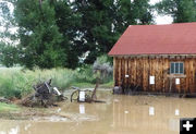 Yard lake. Photo by Dawn Ballou, Pinedale Online.