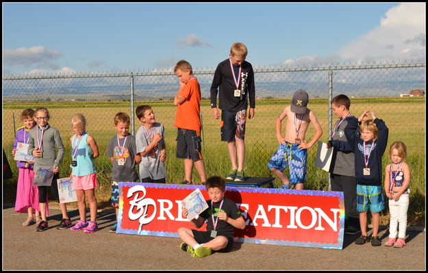 On the Podium. Photo by Terry Allen.