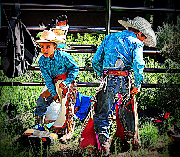 Gearing Up. Photo by Terry Allen.