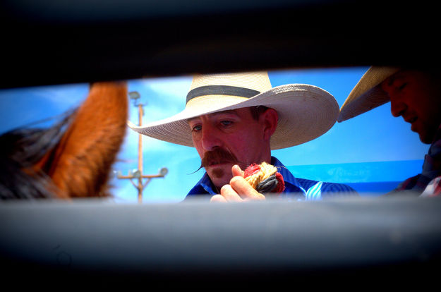 Doc Sare in the Chute. Photo by Terry Allen.