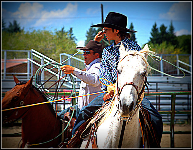 Eric and Buck. Photo by Terry Allen.