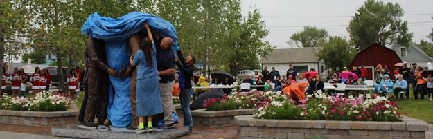 Unveiling. Photo by Carie Whitman.