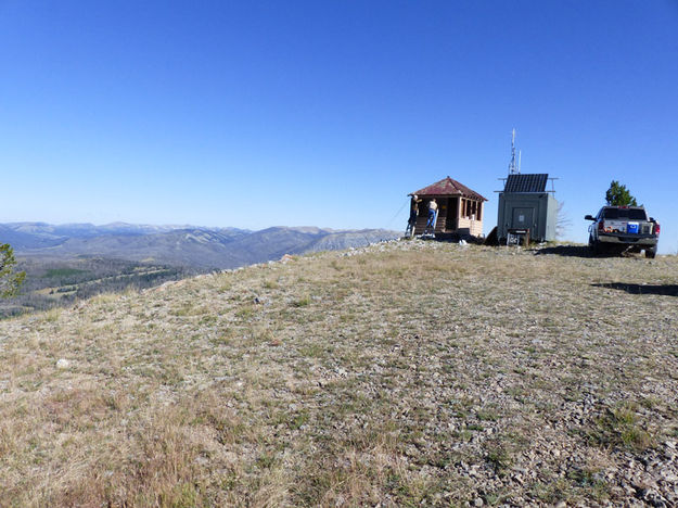 On top of the mountain. Photo by Dawn Ballou, Pinedale Online.