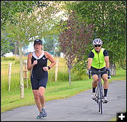 Run and Bike. Photo by Terry Allen.