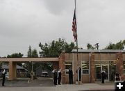 Flag raising. Photo by Carie Whitman.