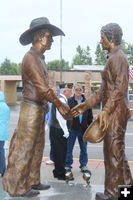 New statue. Photo by Carie Whitman.