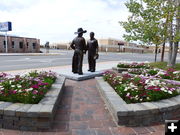 New statue area. Photo by Dawn Ballou, Pinedale Online.