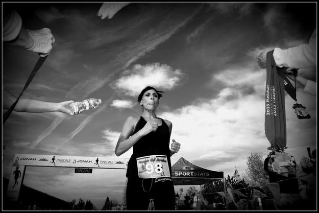 Thirsty Finisher. Photo by Terry Allen.