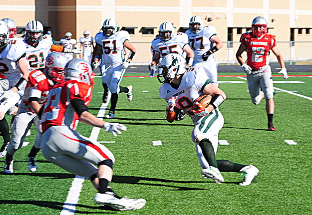 Caleb Runs it Back. Photo by Terry Allen.