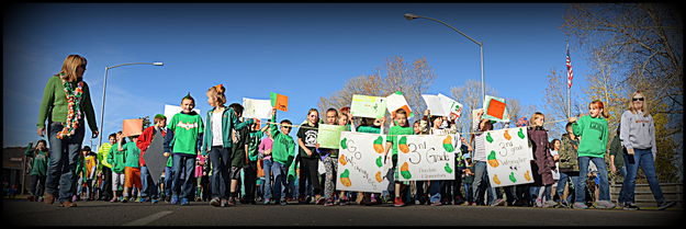 3rd Grade Pride. Photo by Terry Allen.