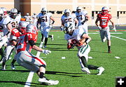 Caleb Runs it Back. Photo by Terry Allen.