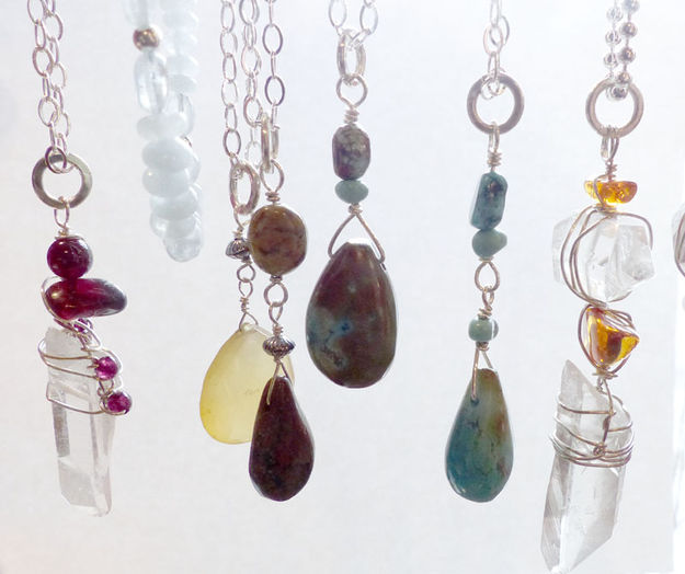 Necklaces. Photo by Dawn Ballou, Pinedale Online.