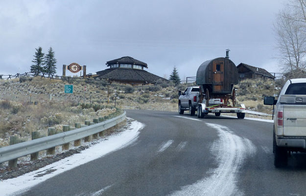 Up the hill to the Museum. Photo by Dawn Ballou, Pinedale Online.