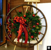 Gayle Kinnison Memorial Wreath. Photo by Dawn Ballou, Pinedale Online.