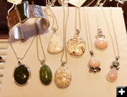 Necklaces. Photo by Dawn Ballou, Pinedale Online.