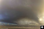 Snow Squall swallows Pinedale. Photo by Dave Bell.