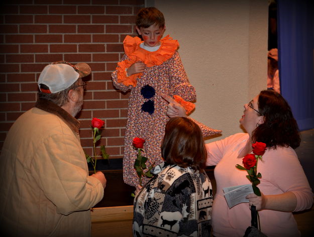 Flowers for a Clown. Photo by Terry Allen.