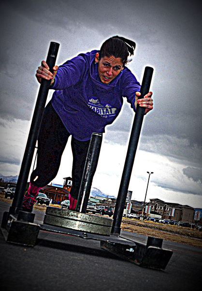 Sled Push. Photo by Terry Allen.